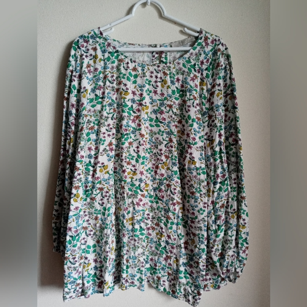 Loft Plus Size Floral Top